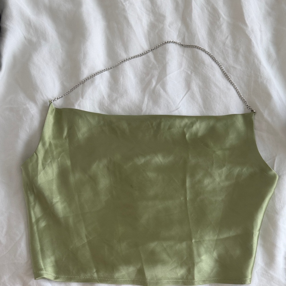 Green Chain Strap Women's Top